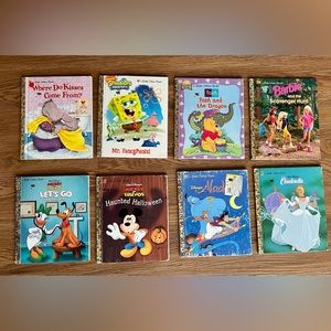 8 Vintage Little Golden Books- children’s hardcover stories